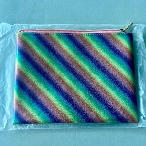 Tarte Rainbow glitter Cosmetics Glitter Pouch clutch purse makeup mascara blush